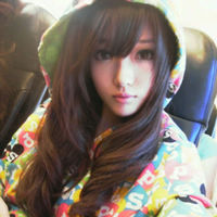 ����Ů��Ψ��ͷ�񣬺�ɫ���۾�����г�һ˫���۾�