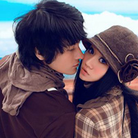 ���������QQ����ͷ�� һ��һŮ��һ���Ӷ������úù�