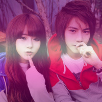 ��������QQ����ͷ��һ��һŮ���������������һ�����氮