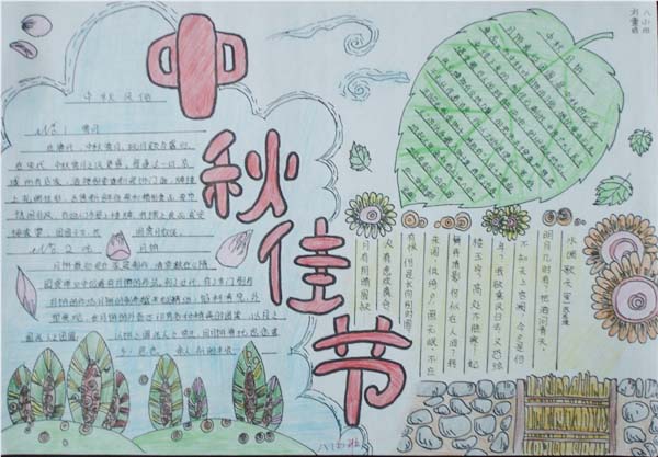 小学生中秋节手抄报图片资料