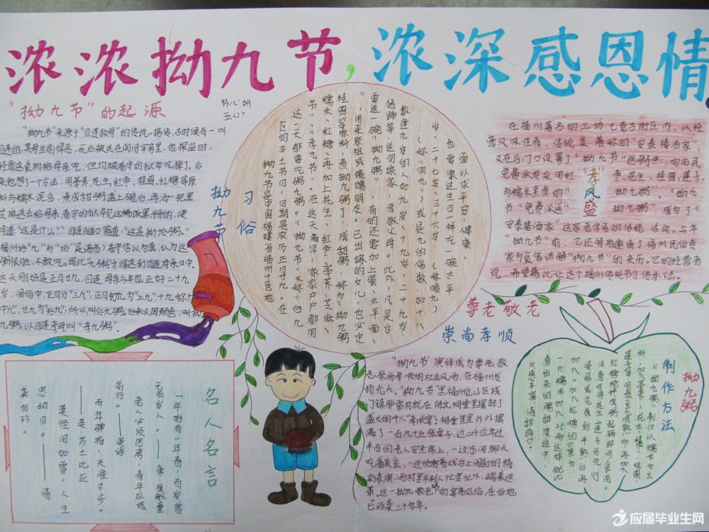 拗九节的黑板报资料