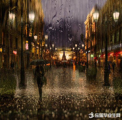 下雨天文艺的心情说说精选