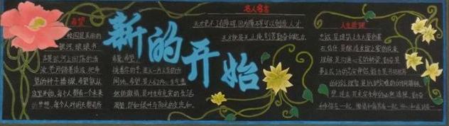 小学新学期班级黑板报 小学新学期班级黑板报资料