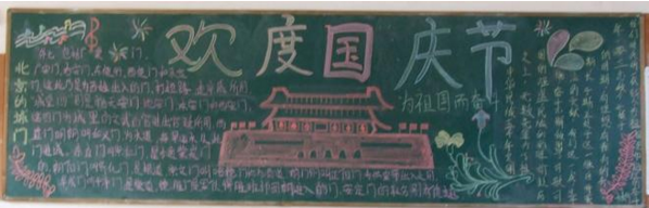 国庆节黑板报版面设计 2018国庆节黑板报资料内容大全