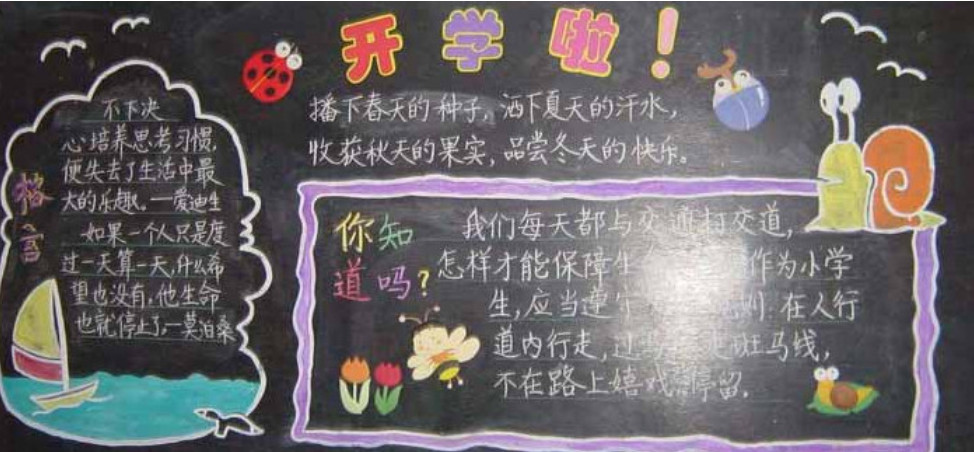 ³õÒ»ÐÂѧÆÚ¿ªÑ§ºÚ°å±¨