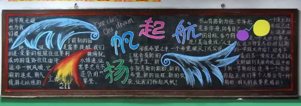 关于新学期黑板报里面的内容