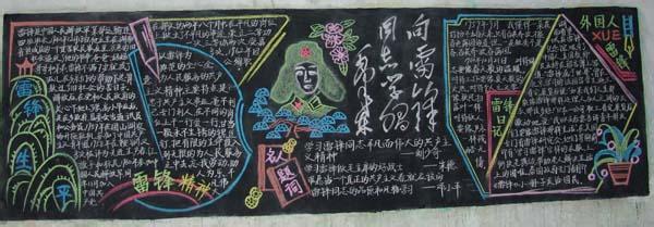 有关于学习雷锋的黑板报内容