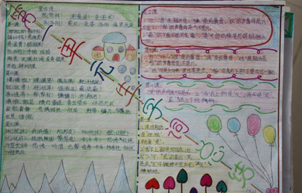 简单生字的手抄报