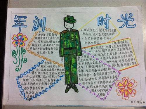 军训手抄报的资料