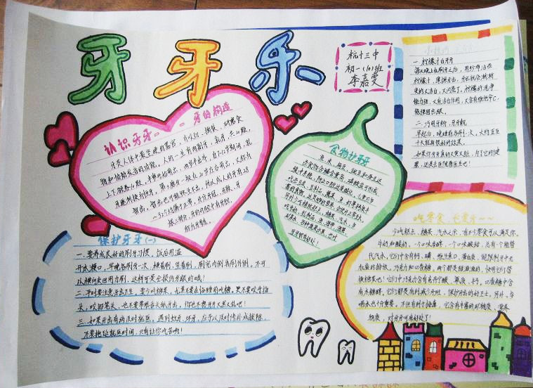 全国爱牙日手抄报宣传内容