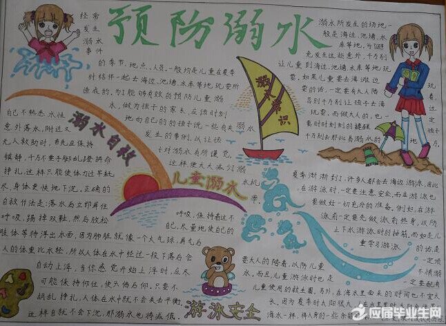 关于防溺水的手抄报