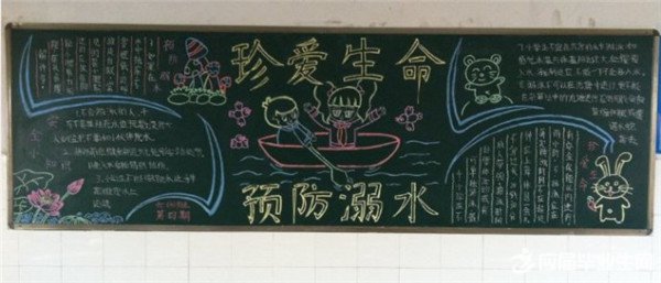 初中防溺水黑板报大全