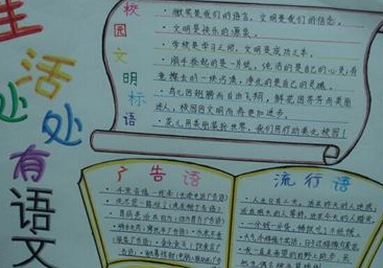 我爱语文的手抄报 我爱语文的手抄报
