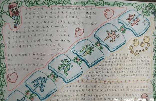 好书伴我成长手抄报 好书伴我成长手抄报