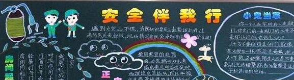 安全上学黑板报 安全上学黑板报