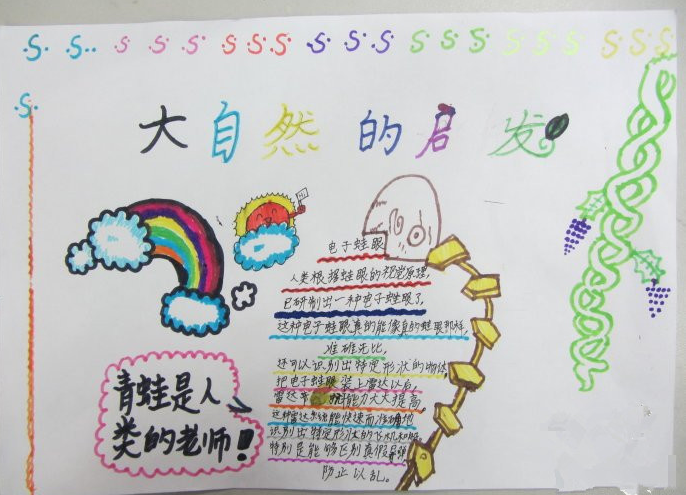 大自然的启示手抄报 大自然的启示手抄报