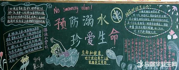 初中校园预防溺水黑板报 初中校园预防溺水黑板报