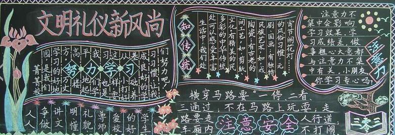 课改黑板报花边