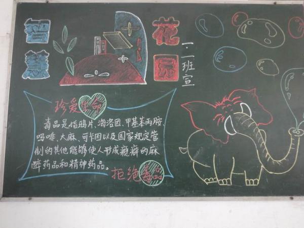 禁毒黑板报 禁毒的黑板报