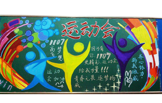 运动会主题黑板报
