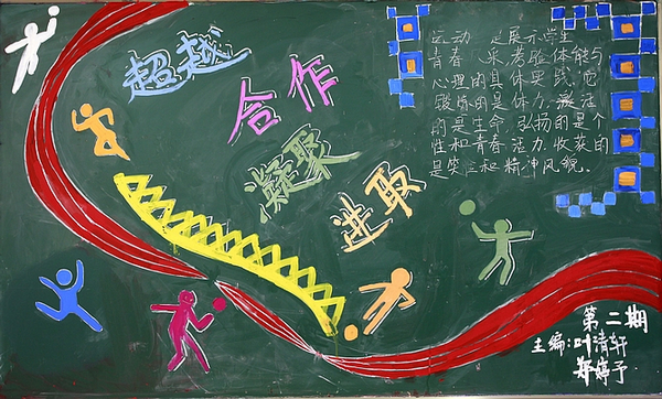 运动会主题黑板报