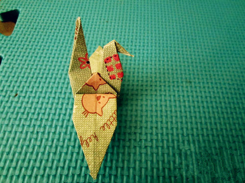 立体千纸鹤的折法