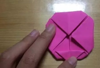 玫瑰花的折纸图解