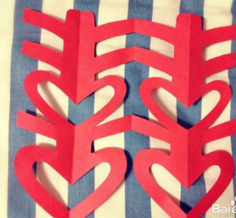 喜字窗花剪纸方法