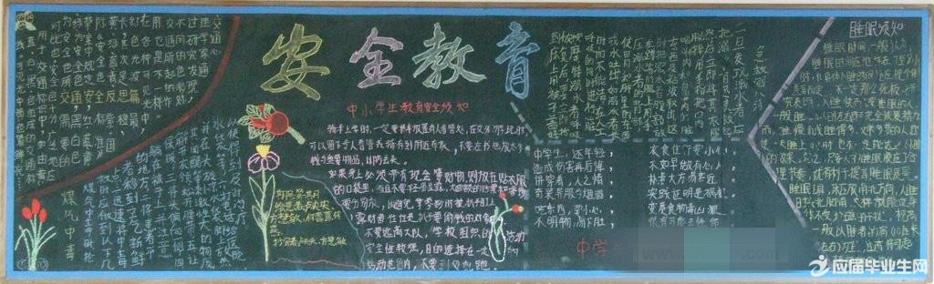 安全知识我知道黑板报