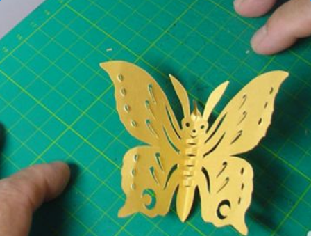 儿童蝴蝶的剪纸教程