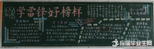 追寻雷锋的足迹黑板报