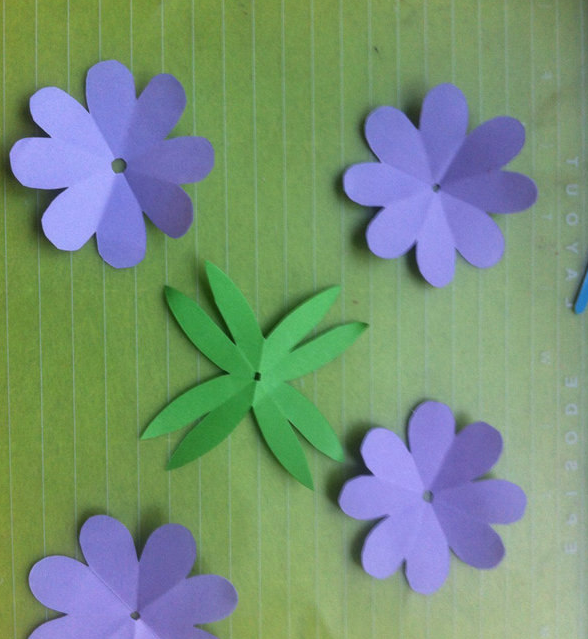 立体纸花的折纸教程