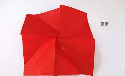 纸折玫瑰花教程图解法