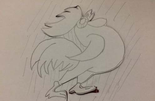 儿童剪纸公鸡图案步骤