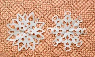简单的雪花剪纸方法
