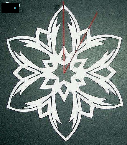 简单雪花的剪纸的方法
