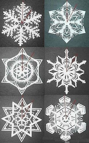 简单雪花的剪纸的方法