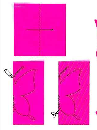 美丽的蝴蝶剪纸步骤