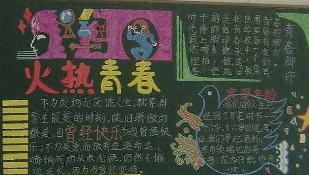 青春题材黑板报 青春题材黑板报
