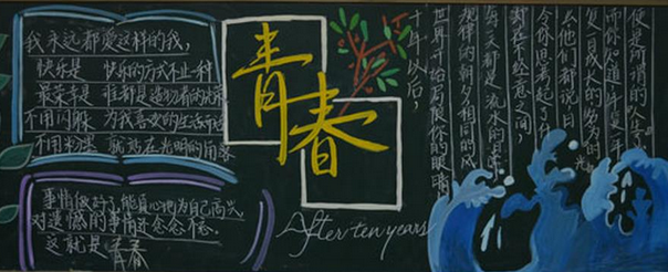 青春题材黑板报 青春题材黑板报