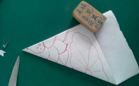 荷叶剪纸步骤图案 荷叶剪纸步骤图案