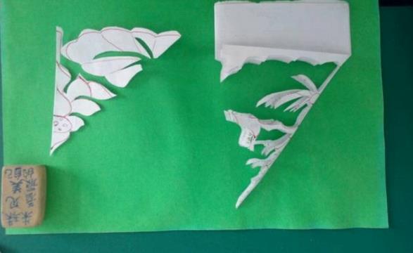 荷叶剪纸步骤图案 荷叶剪纸步骤图案