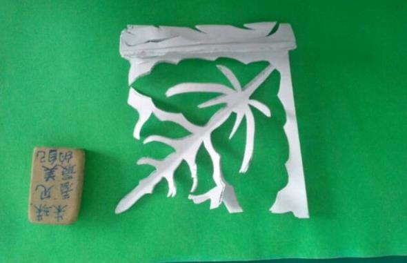 荷叶剪纸步骤图案 荷叶剪纸步骤图案