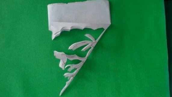 荷叶剪纸步骤图案 荷叶剪纸步骤图案