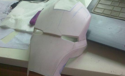 钢铁侠面具制作方法