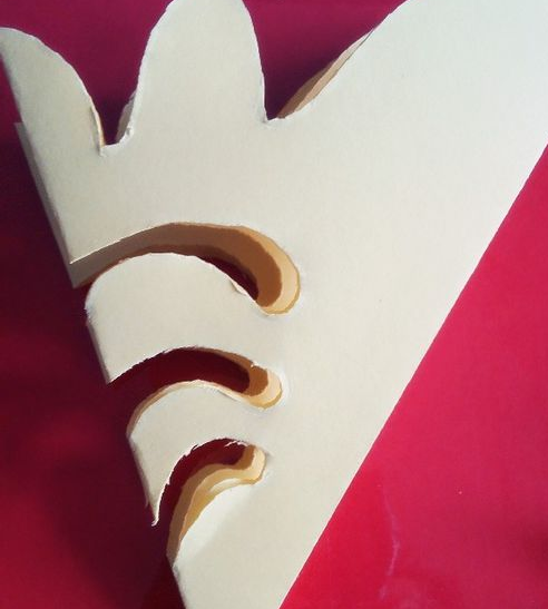 窗花的剪纸图案步骤