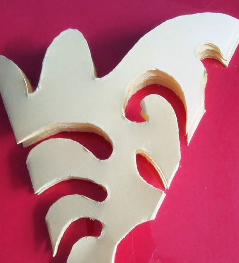 窗花的剪纸图案步骤