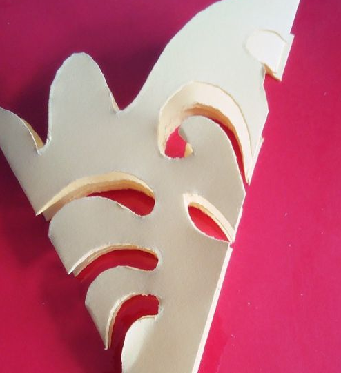 窗花的剪纸图案步骤