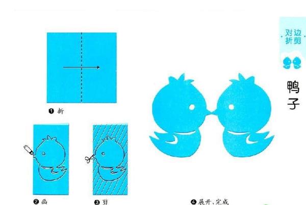剪纸小动物图案步骤图解