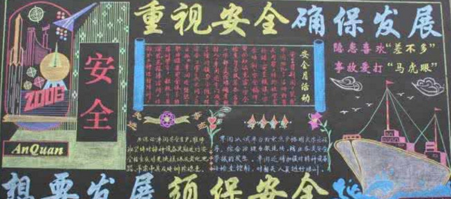 简单部门例会黑板报